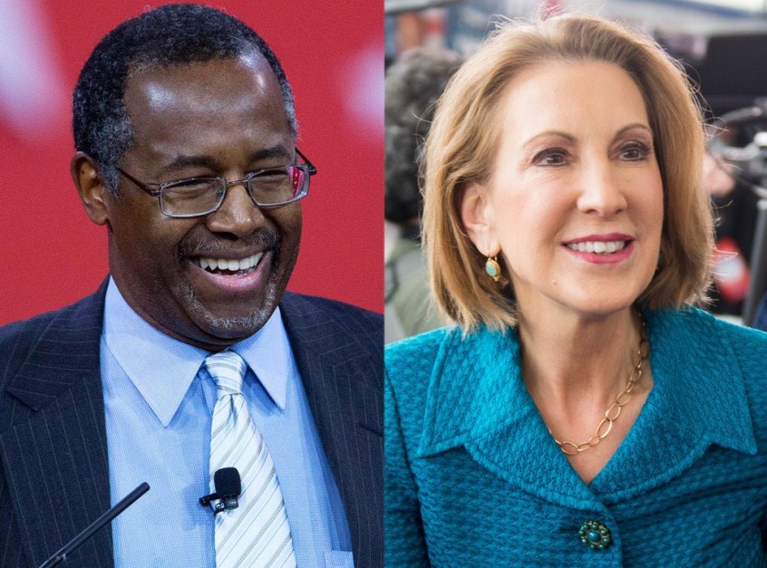 Ben Carson and Carly Fiorina
