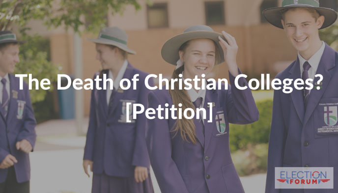 The Death of Christian Colleges? [Petition]