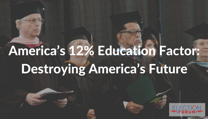 America’s 12% Education Factor: Destroying America’s Future